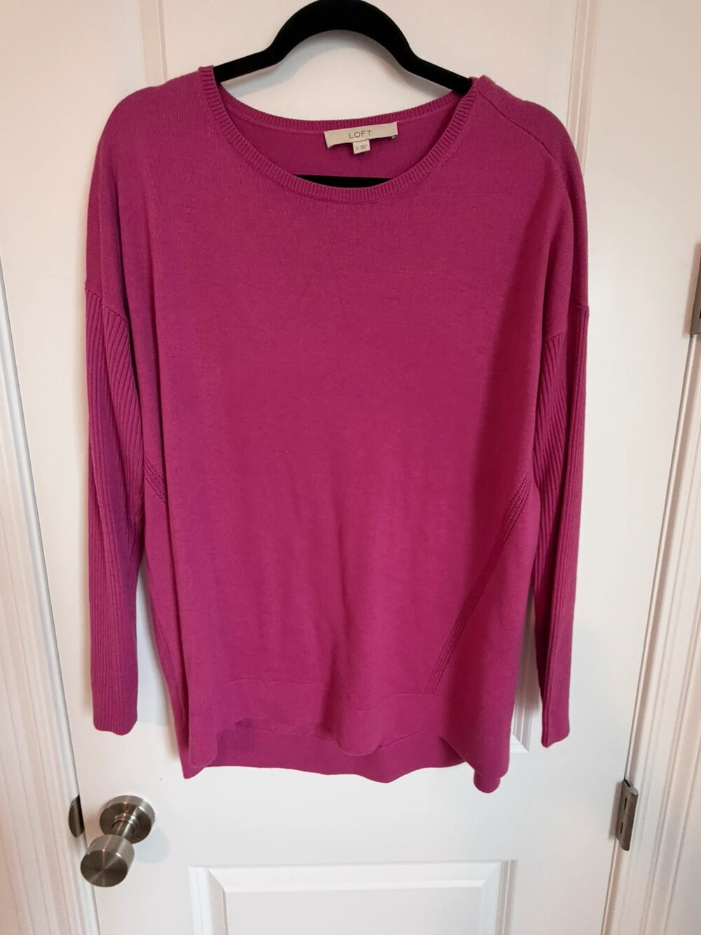 Loft Pink cardigan sweater. Size small